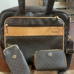 France La Tour Eiffel business woman laptop case , wallet and eyeglass holder
